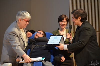 Associazione LND premiata da Domenica Taruscio
