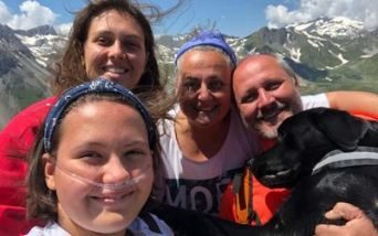 Carol insieme alla sua famiglia